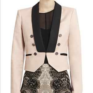 BCBGMAXAZRIA blush/champagne blazer NWOT